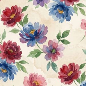 Painterly Floral Print