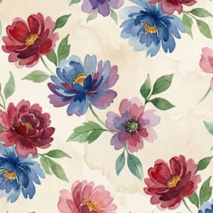Painterly Floral Print