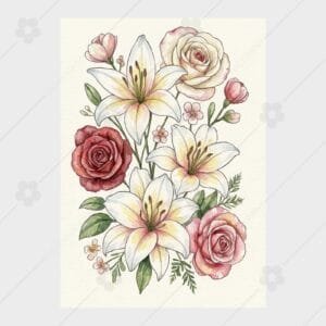 Rose Lily Elegance