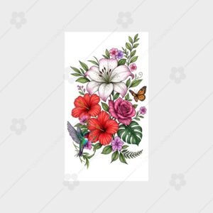 Floral hummingbird
