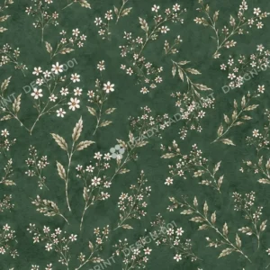 Emerald Meadow — Watercolor Floral Seamless Pattern