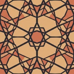 Hexagon Lattice Geometric Pattern