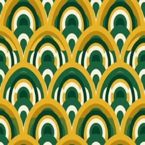 Art Deco Arch Geometric Pattern