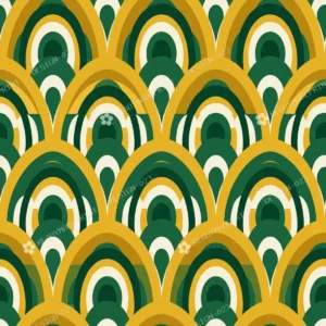 Art Deco Arch Geometric Pattern