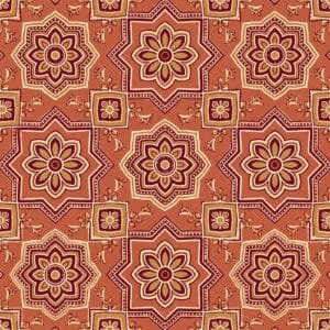 Ajrakh Floral Mandala