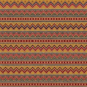 Ajrakh Chevron Stripe