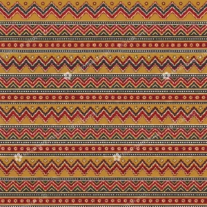 Ajrakh Chevron Stripe