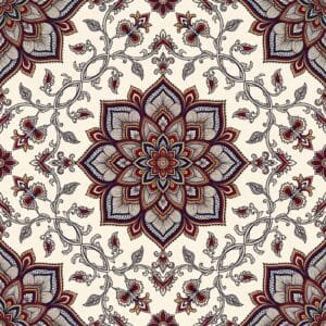 Heritage Madder Red Kalamkari Medallion