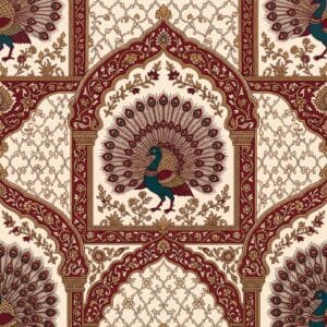 Golden Ochre Kalamkari Kairi Paisley