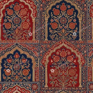 Mughal Arch Floral Mehrab Panel Mughal Arch Floral Mehrab Panel