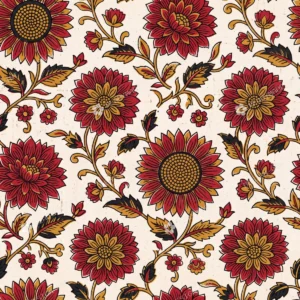 Sanganeri Marigold Bloom Block Print Sanganeri Marigold Bloom Block Print