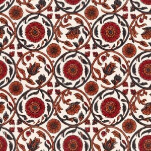 Traditional Bagh Print Wheel Lattice Jaal