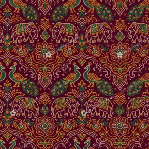 Heritage Paithani Peacock Procession Motif Heritage Paithani Peacock Procession Motif