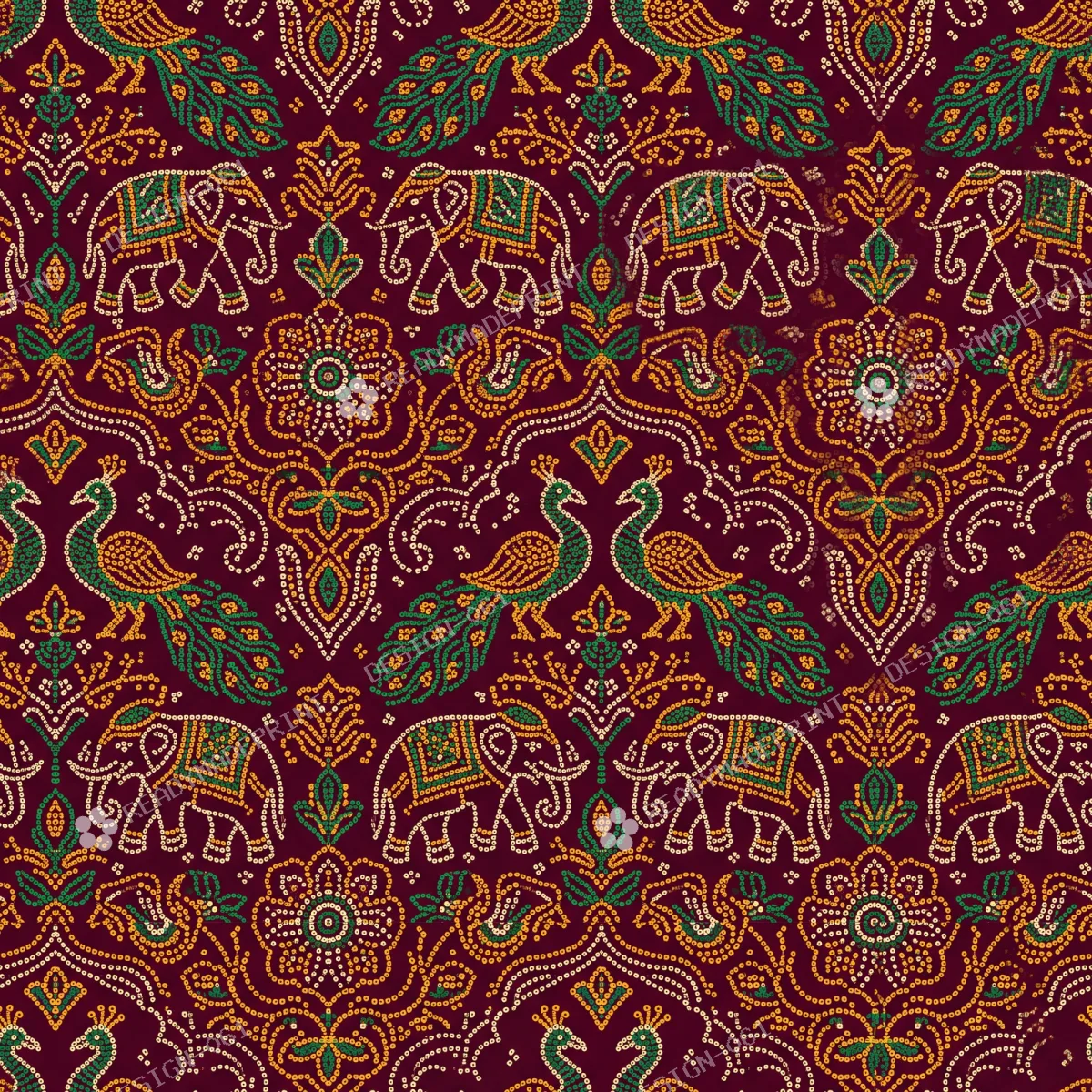 Heritage Paithani Peacock Procession Motif Heritage Paithani Peacock Procession Motif
