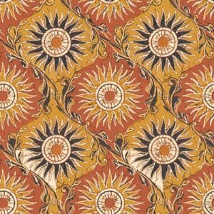 Ochre Marigold Batik Sunburst Jaal
