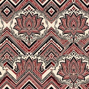 Sepia Bagh Print Paisley Ogee Jaal