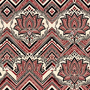 Sepia Bagh Print Paisley Ogee Jaal Sepia Bagh Print Paisley Ogee Jaal