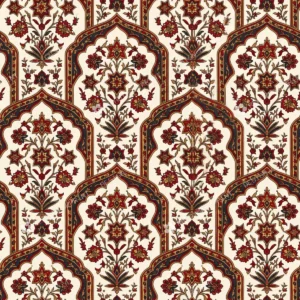 Terracotta Bagh Print Jharokha Arch Jaal Terracotta Bagh Print Jharokha Arch Jaal