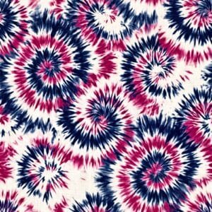 Indigo Tie Dye Modern Border