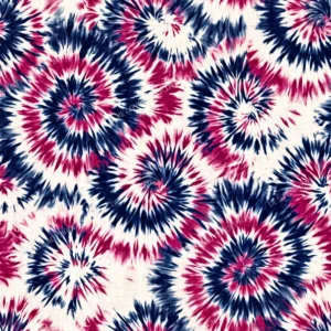 Indigo Tie Dye Modern Border