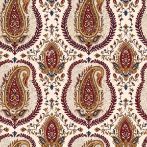Maroon Block Print Paisley Jaal Maroon Block Print Paisley Jaal