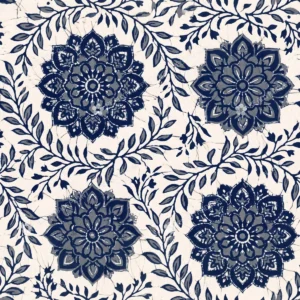 Indigo Dabu Medallion Jaal Indigo Dabu Medallion Jaal