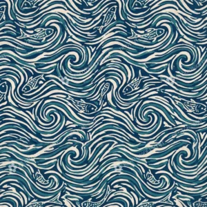 Indigo Dabu Wave Jaal Indigo Dabu Wave Jaal
