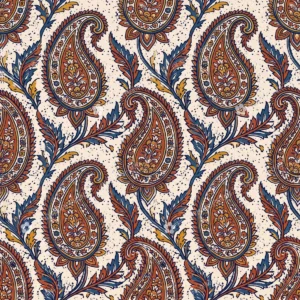 Terracotta Dabu Paisley Jaal Terracotta Dabu Paisley Jaal