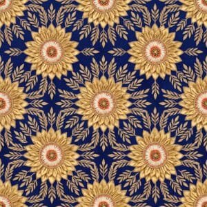 Navy Blue Gota Patti Sunburst Jaal