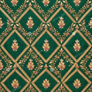 Olive Gota Patti Floral Jaal