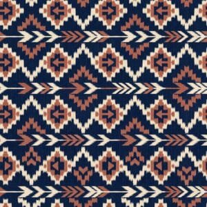 Indigo Ikat Diamond Jaal
