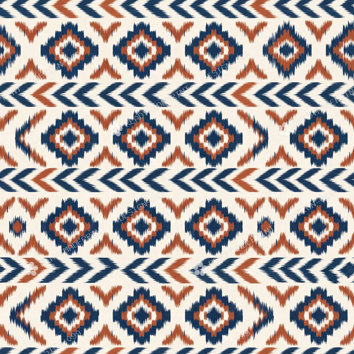 Indigo Ikat Diamond Jaal 03 Indigo Ikat Diamond Jaal 03
