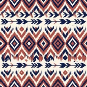 Indigo Ikat Diamond Jaal 04