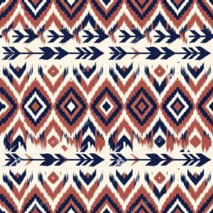 Indigo Ikat Diamond Jaal 04