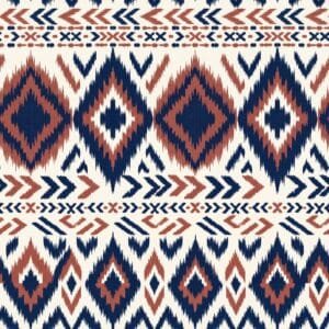 Indigo Ikat Diamond Jaal 05