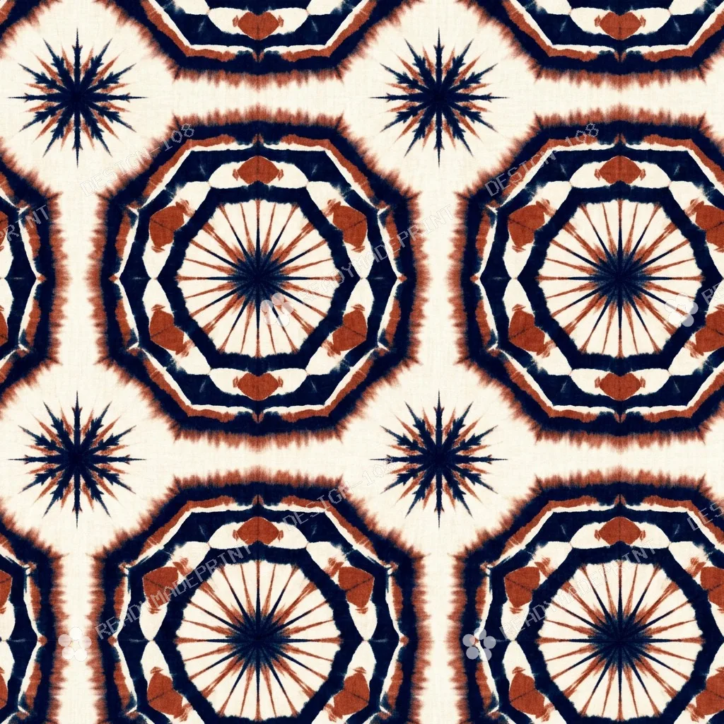 Indigo Shibori Mandala Jaal Indigo Shibori Mandala Jaal