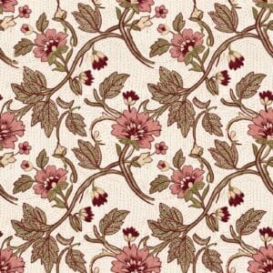 Dusty Rose Kantha Vine Jaal