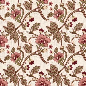 Dusty Rose Kantha Vine Jaal
