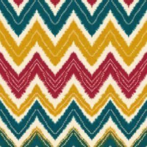 Deep Teal Leheriya Chevron Jaal