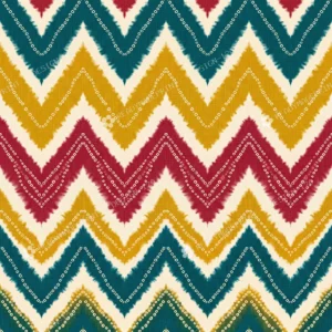Deep Teal Leheriya Chevron Jaal Deep Teal Leheriya Chevron Jaal
