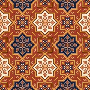 Terracotta Patola Star Jaal