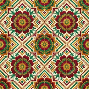 Maroon Phulkari Floral Jaal