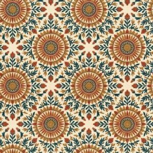 Terracotta Phulkari Sunburst Jaal