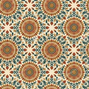 Terracotta Phulkari Sunburst Jaal