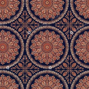 Navy Blue Sozni Mandala Jaal