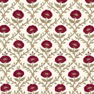 Maroon Sanganeri Vine Jaal