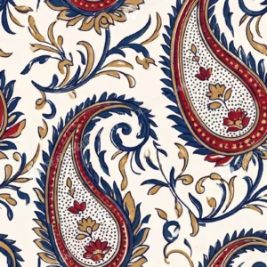 Indigo Sanganeri Paisley Jaal