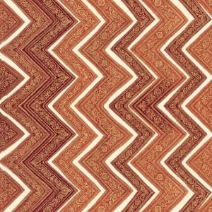 Maroon Zari Chevron Jaal