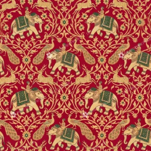 Madder Red Banarasi Brocade Shikargah Jaal