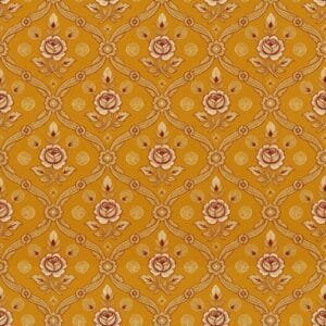 Mustard Banarasi Brocade Blossom Jaal